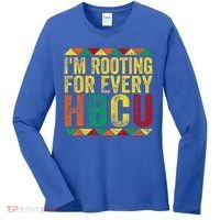 HBCU Black History Month Im Rooting For Every HBCU Women's Long Sleeve Shirt thumb 0