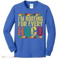 HBCU Black History Month Im Rooting For Every HBCU Kids Long Sleeve Shirt thumb 0