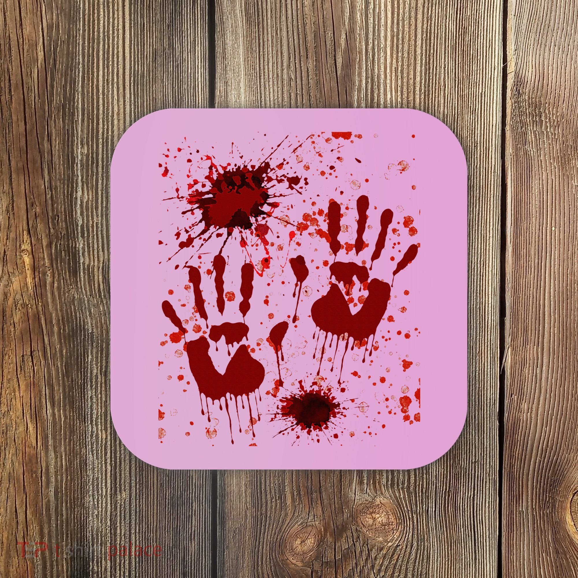 Help Bloody Halloween Costume Blood Matching Coaster