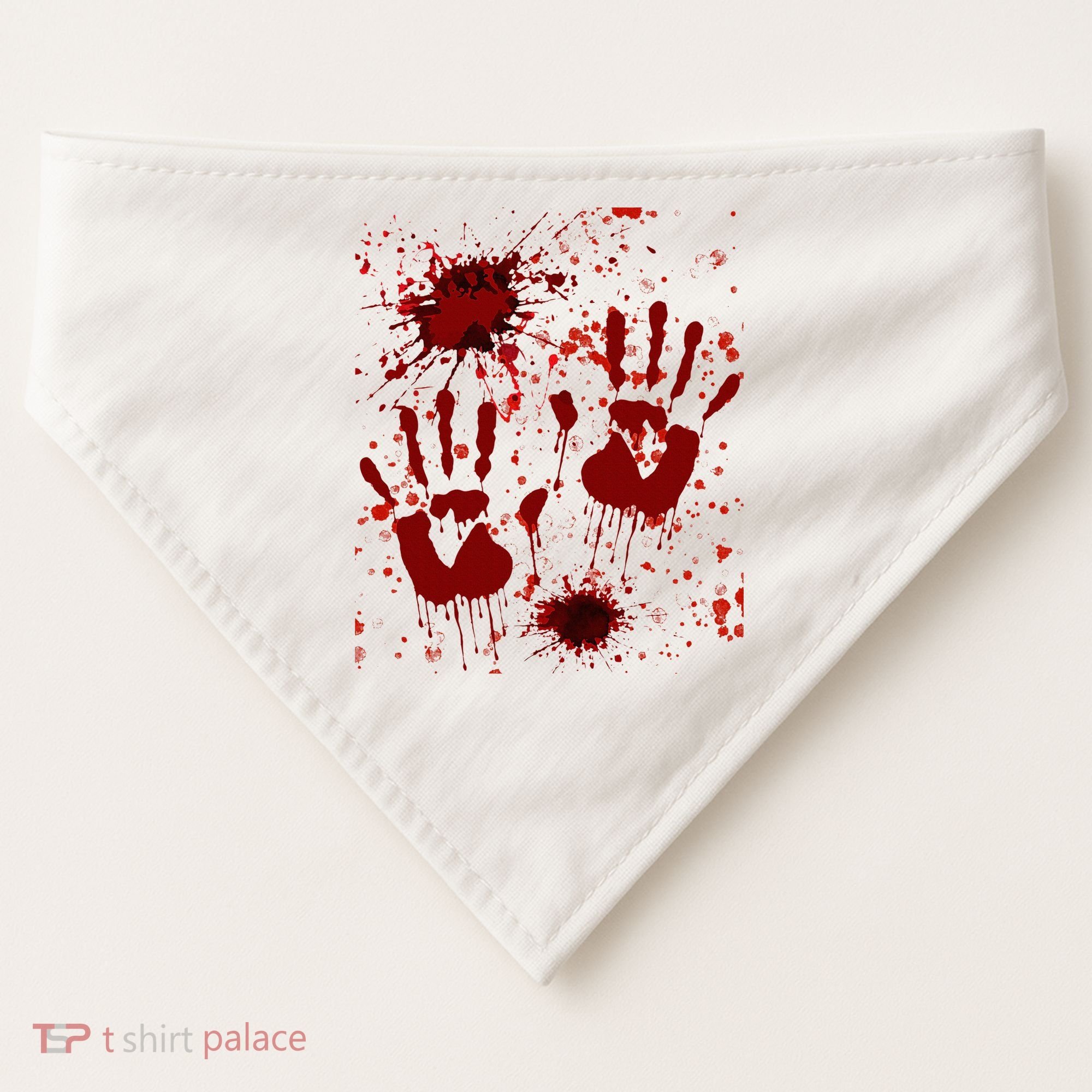 Help Bloody Halloween Costume Blood Matching USA-Made Doggie Bandana
