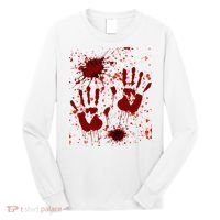 Help Bloody Halloween Costume Blood Matching Long Sleeve Shirt thumb 0