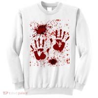 Help Bloody Halloween Costume Blood Matching Sweatshirt thumb 0
