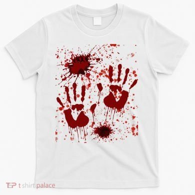 Help Bloody Halloween Costume Blood Matching T-Shirt