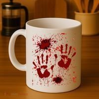 Help Bloody Halloween Costume Blood Matching Coffee Mug thumb 4