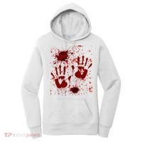 Help Bloody Halloween Costume Blood Matching Women's Hoodie thumb 0