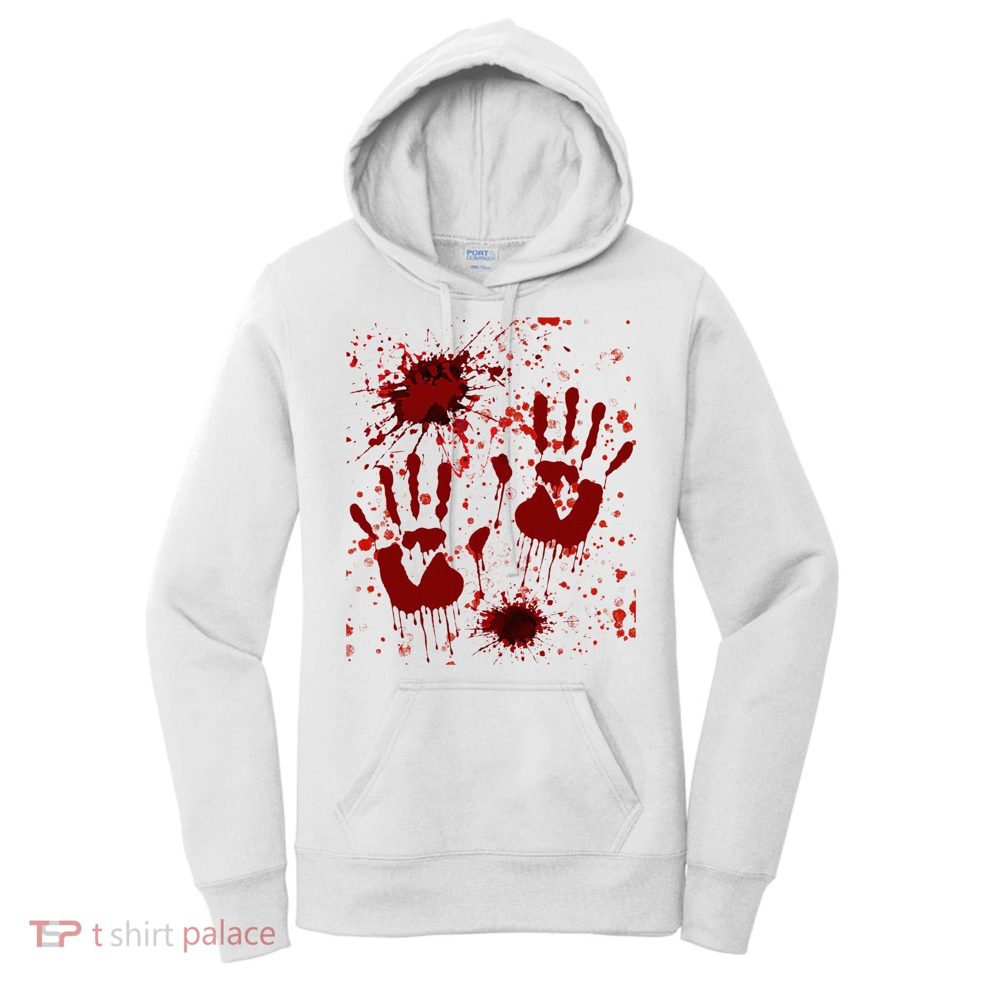 Help Bloody Halloween Costume Blood Matching Women's Hoodie