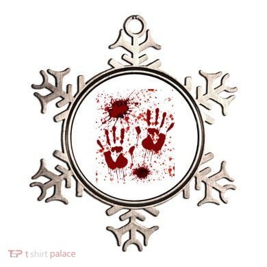 Help Bloody Halloween Costume Blood Matching Ornament