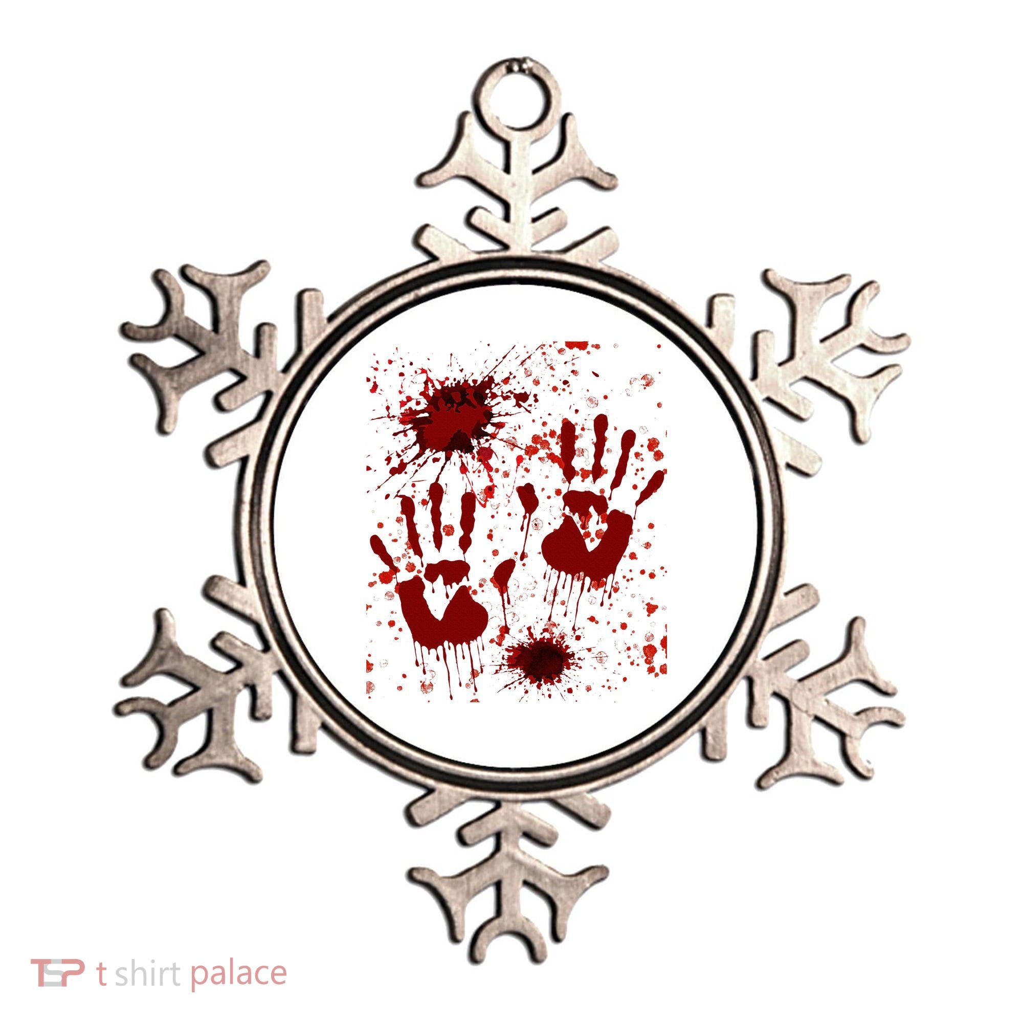 Help Bloody Halloween Costume Blood Matching Ornament