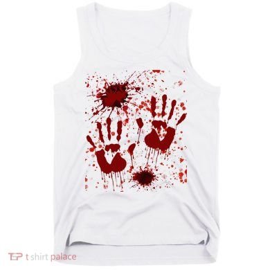 Help Bloody Halloween Costume Blood Matching Tank Top