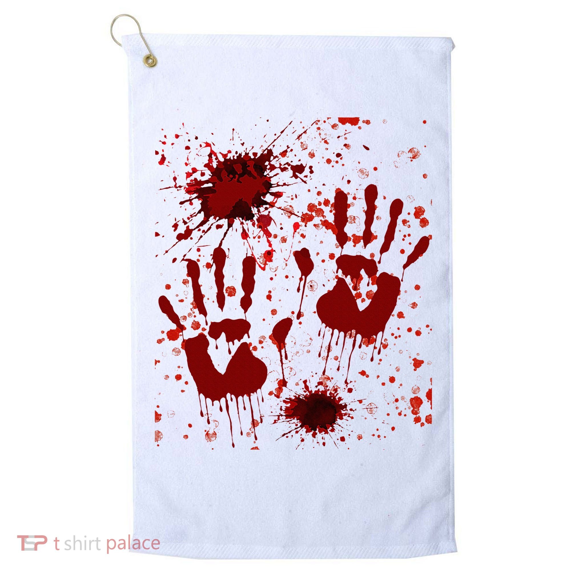 Help Bloody Halloween Costume Blood Matching Golf Towel
