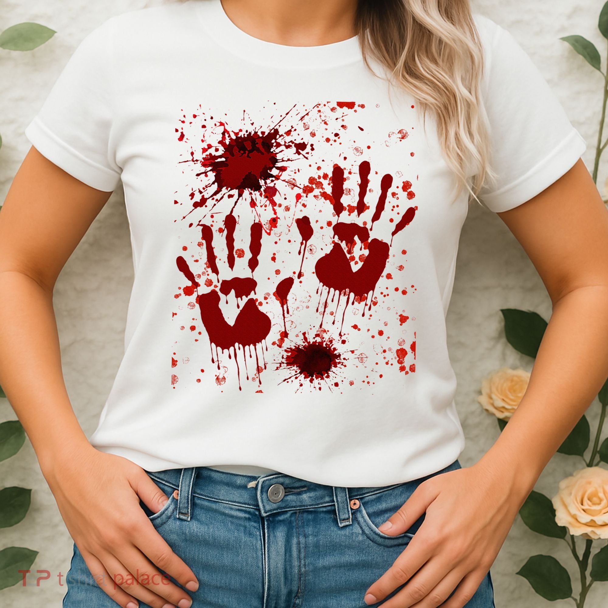 Help Bloody Halloween Costume Blood Matching Women's T-Shirt
