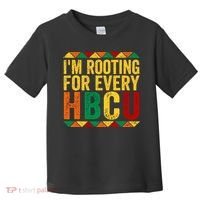HBCU Black History Month I_m Rooting For Every HBCU Toddler T-Shirt thumb 0
