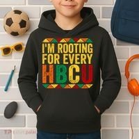 HBCU Black History Month I_m Rooting For Every HBCU Kids Hoodie thumb 2