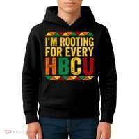 HBCU Black History Month I_m Rooting For Every HBCU Kids Hoodie thumb 4
