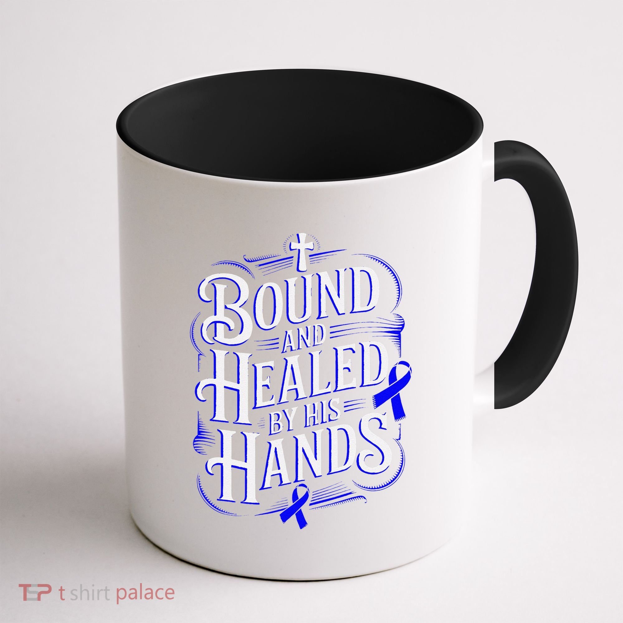 Healed By His Hands Juvenile Arthritis Awareness Coffee Mug