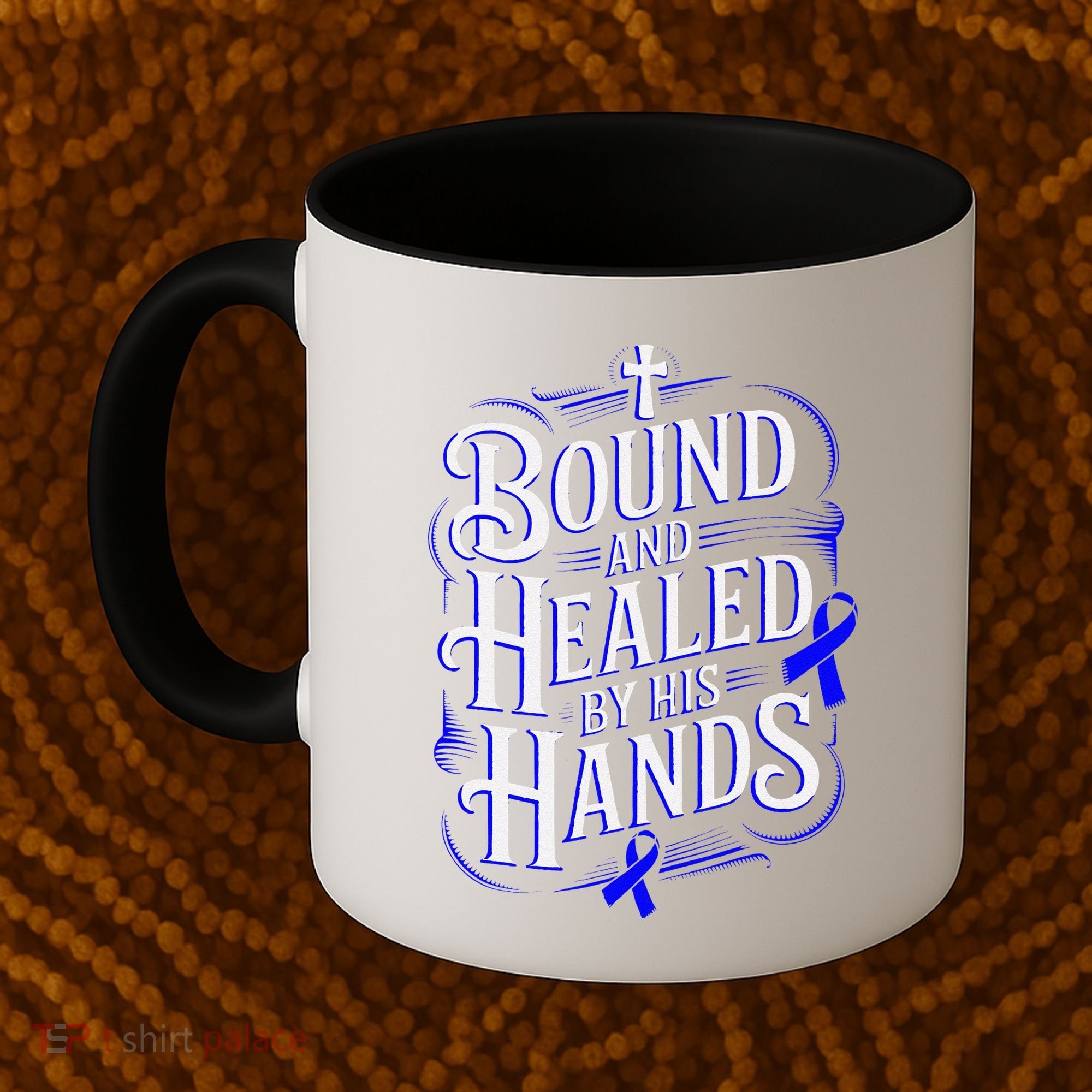 Healed By His Hands Juvenile Arthritis Awareness Coffee Mug