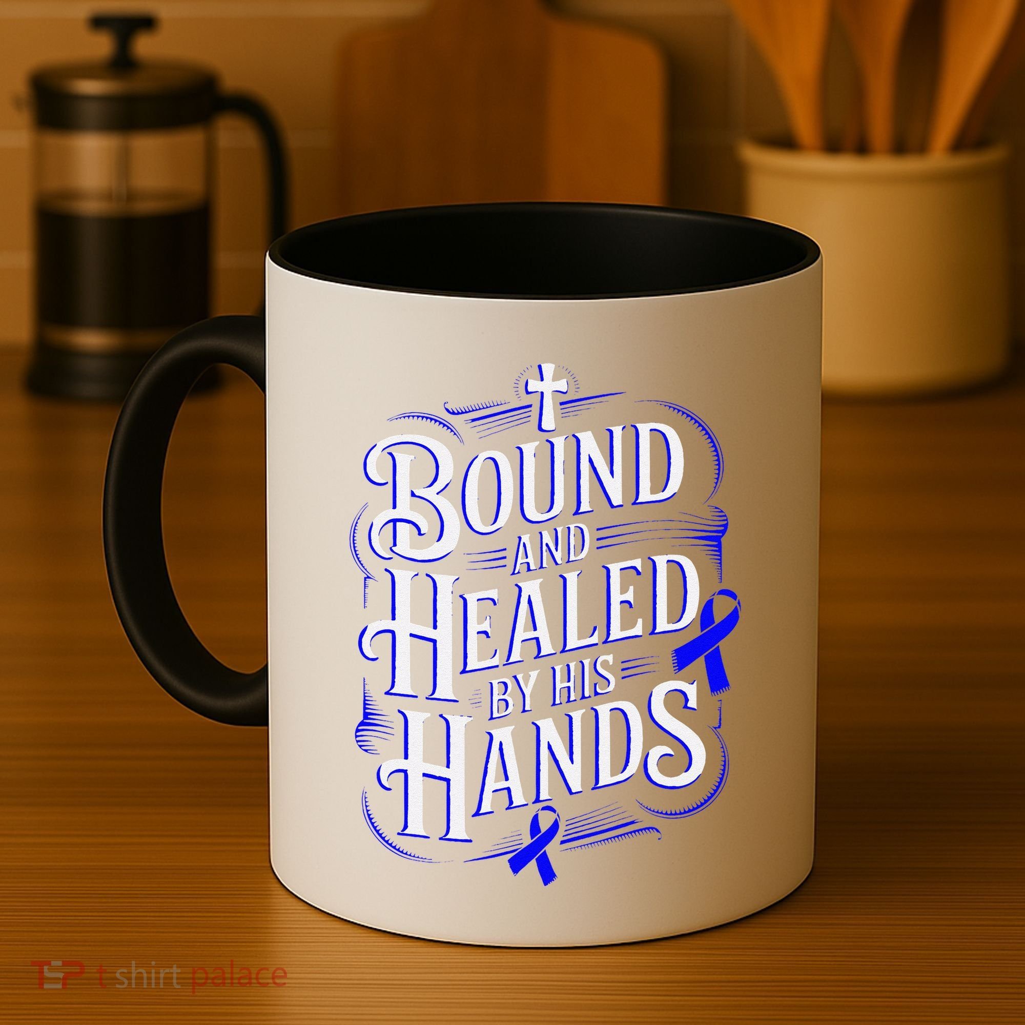 Healed By His Hands Juvenile Arthritis Awareness Coffee Mug