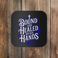 Healed By His Hands Juvenile Arthritis Awareness Coaster thumb 0