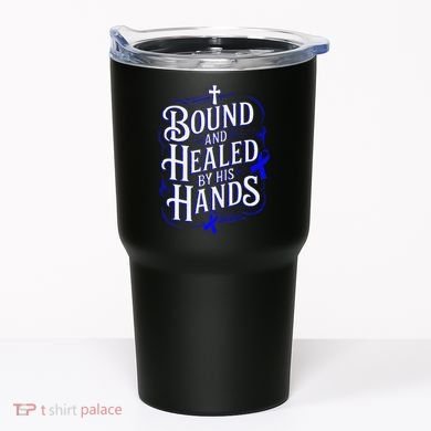 Healed By His Hands Juvenile Arthritis Awareness Tumbler