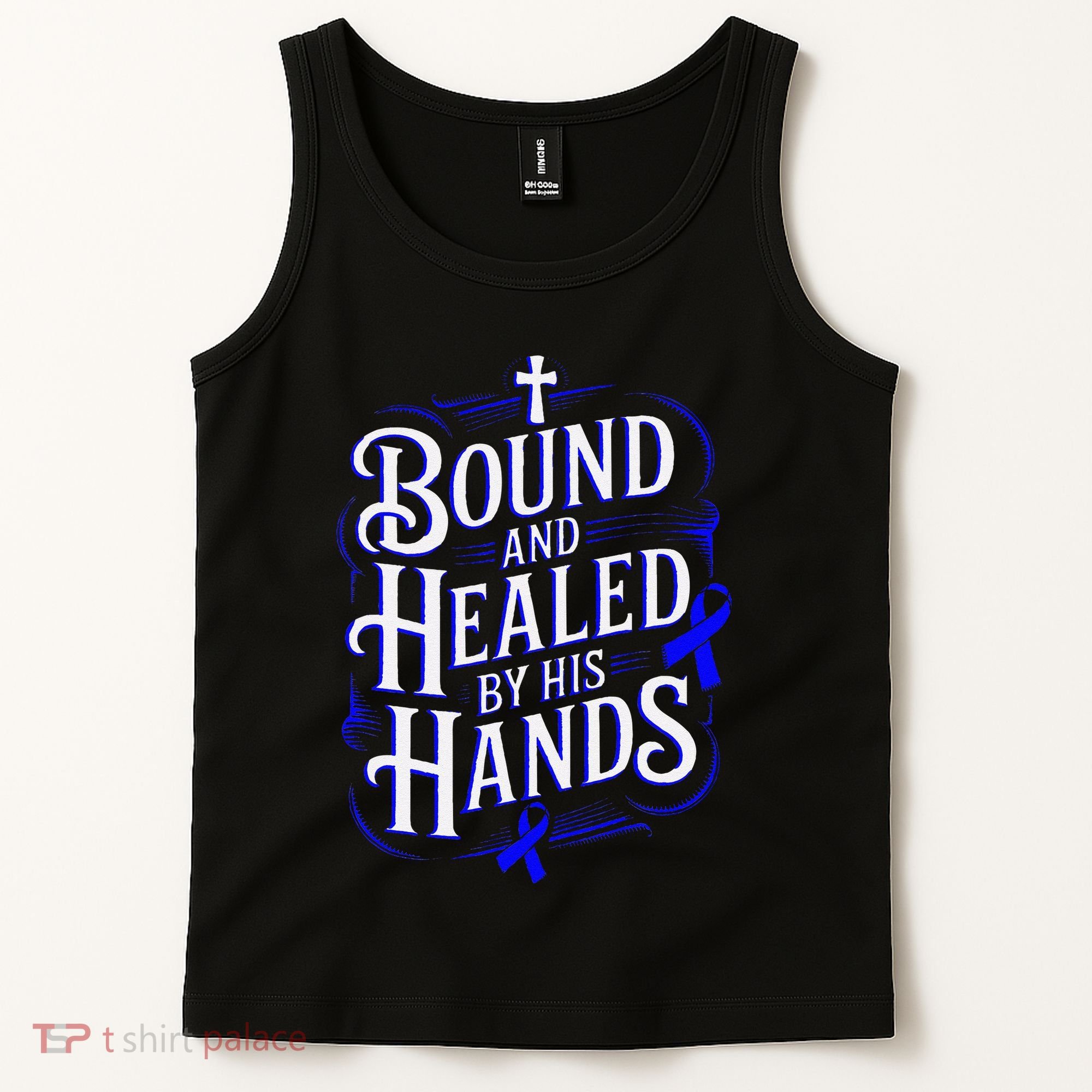 Healed By His Hands Juvenile Arthritis Awareness Tank Top