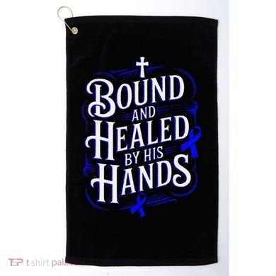 Healed By His Hands Juvenile Arthritis Awareness Golf Towel