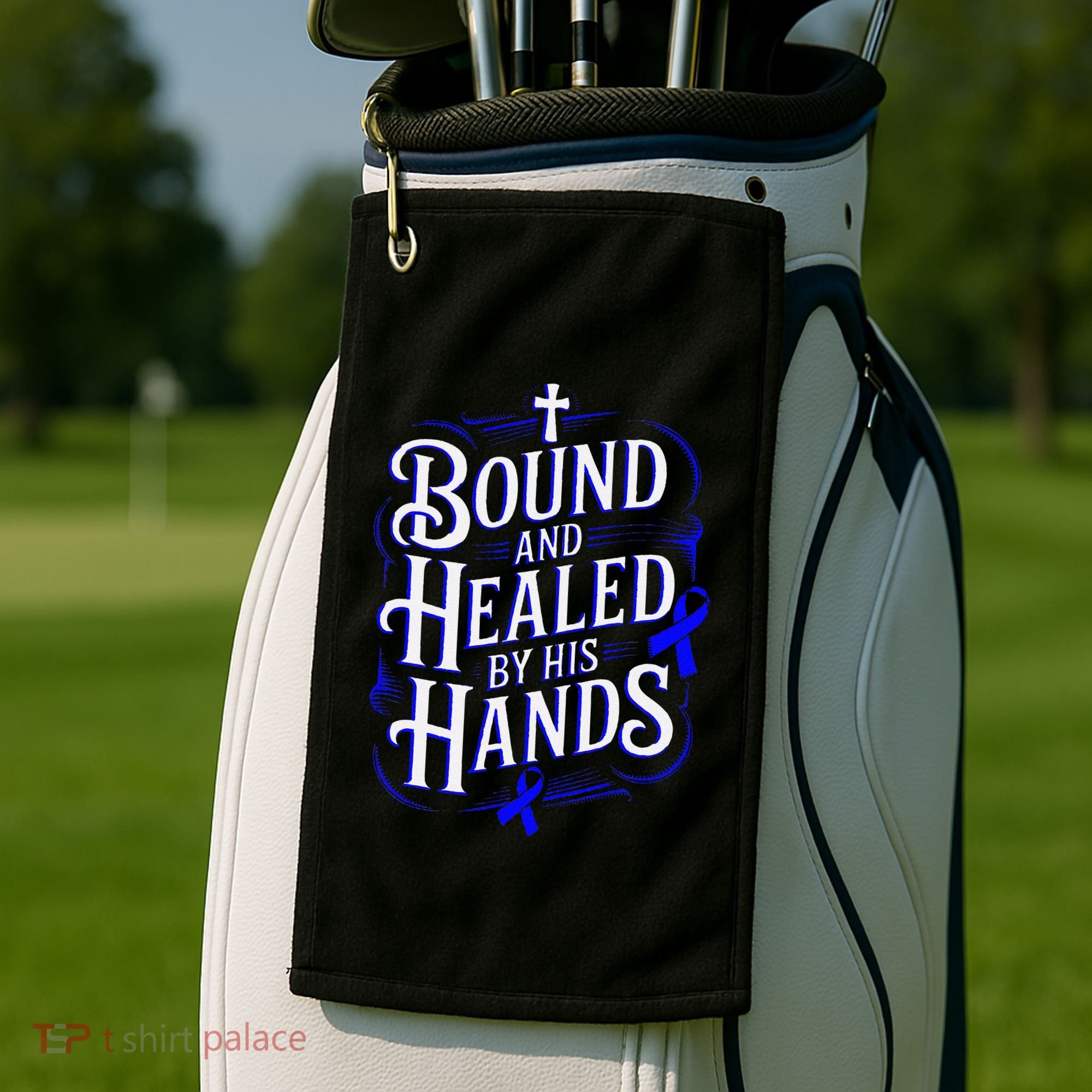 Healed By His Hands Juvenile Arthritis Awareness Golf Towel