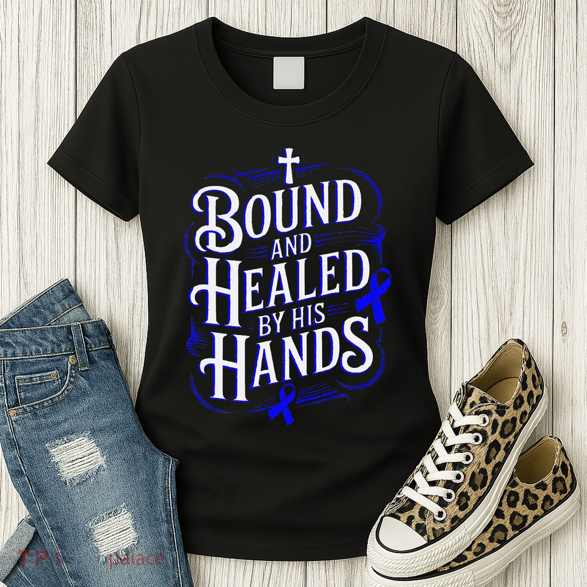 Healed By His Hands Juvenile Arthritis Awareness Women's T-Shirt