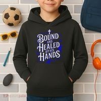 Healed By His Hands Juvenile Arthritis Awareness Kids Hoodie thumb 2
