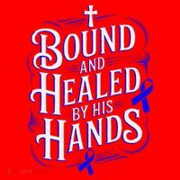 Healed By His Hands Juvenile Arthritis Awareness Santa Hat thumb 1