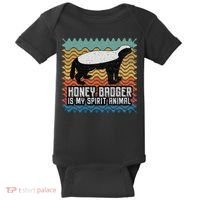 Honey Badger is my Spirit Animal Baby Bodysuit thumb 0