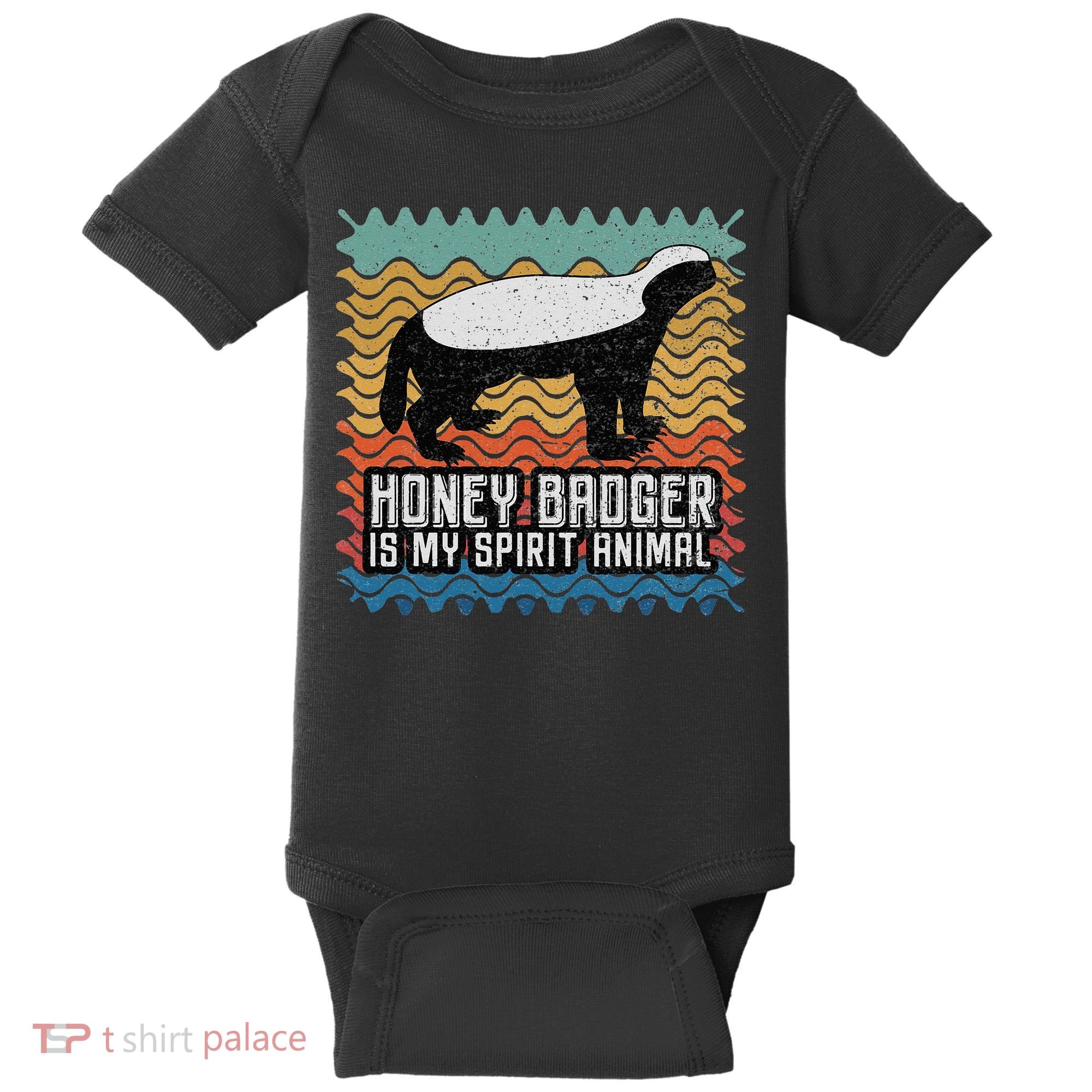 Honey Badger is my Spirit Animal Baby Bodysuit