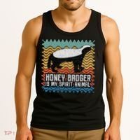 Honey Badger is my Spirit Animal Tank Top thumb 3