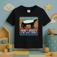 Honey Badger is my Spirit Animal Toddler T-Shirt thumb 3
