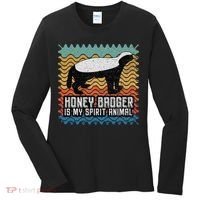 Honey Badger is my Spirit Animal Women's Long Sleeve Shirt thumb 0