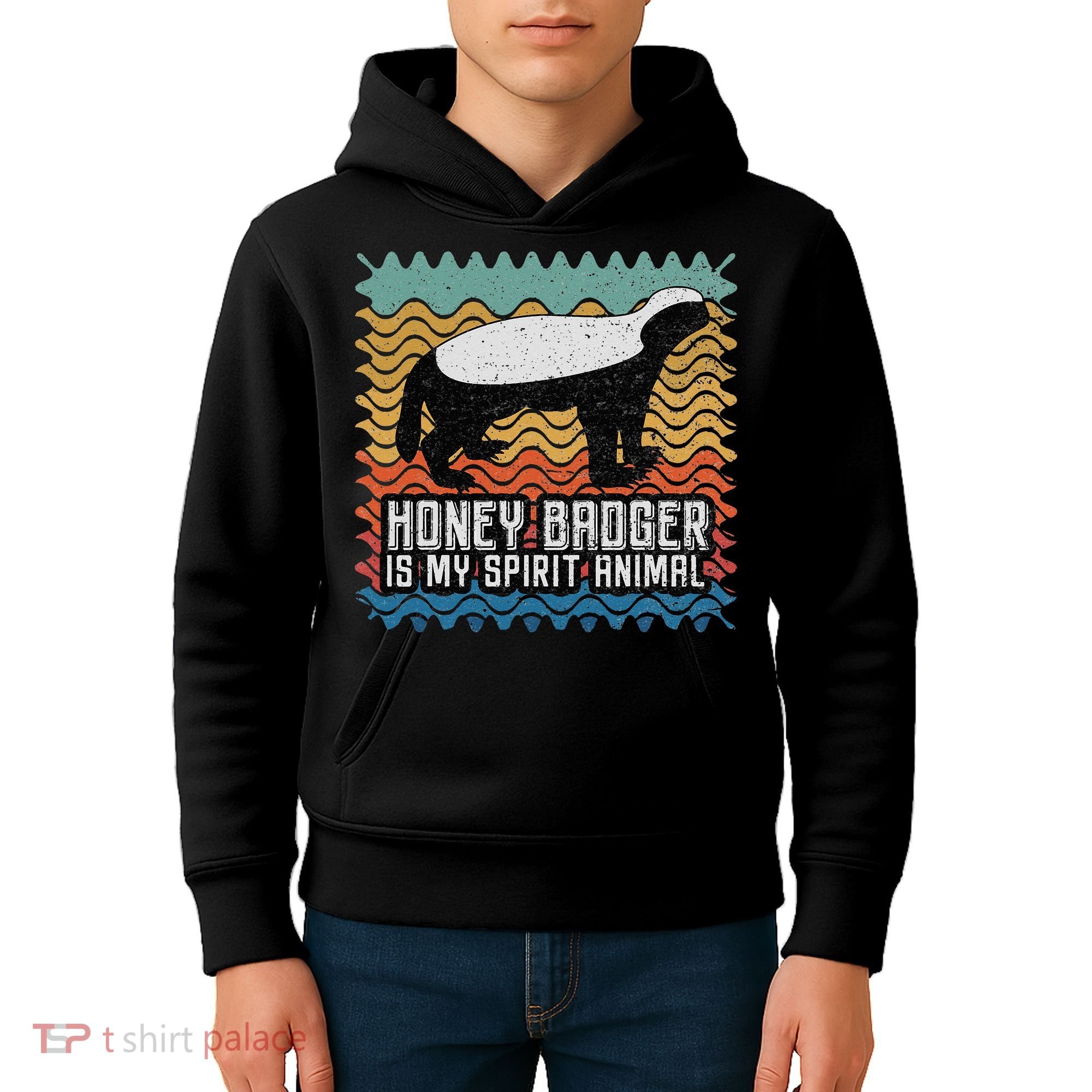 Honey Badger is my Spirit Animal Kids Hoodie