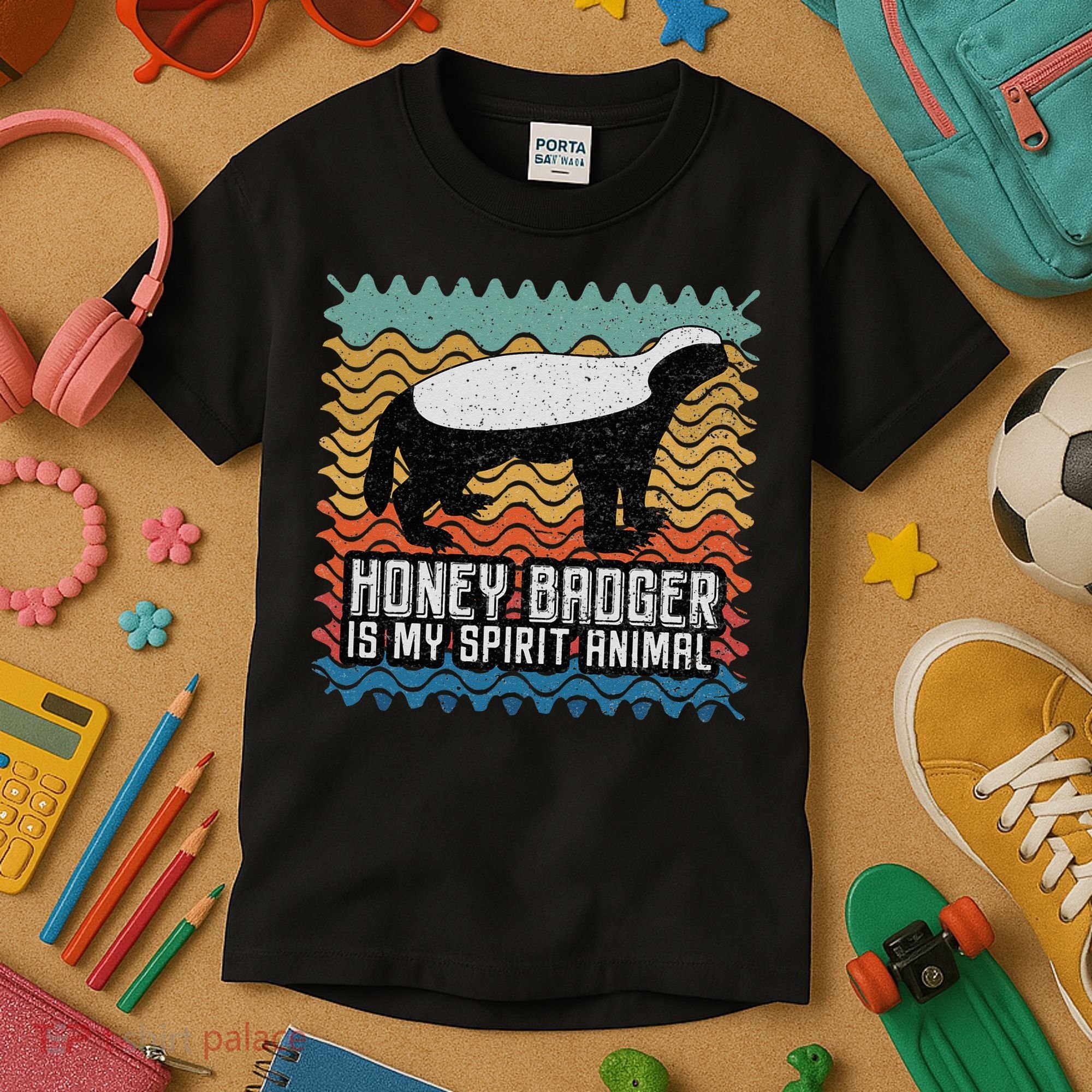 Honey Badger is my Spirit Animal Kids T-Shirt