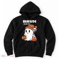 Halloween Bruh I Mean Boo Ghost Funny Hoodie thumb 0