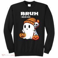 Halloween Bruh I Mean Boo Ghost Funny Sweatshirt thumb 0