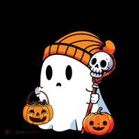 Halloween Bruh I Mean Boo Ghost Funny Coffee Mug thumb 5