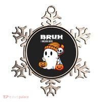 Halloween Bruh I Mean Boo Ghost Funny Ornament thumb 0