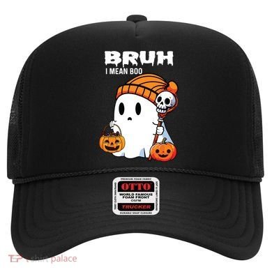 Halloween Bruh I Mean Boo Ghost Funny Hat
