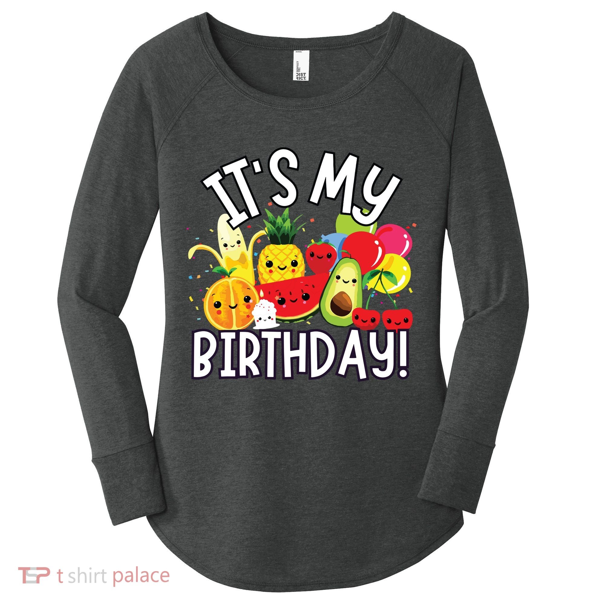 Hey Bear Its My Birthday Birthday Boy Girl Women's Perfect Tri Tunic Long Sleeve Shirt