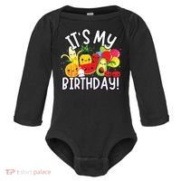 Hey Bear Its My Birthday Birthday Boy Girl Baby Long Sleeve Bodysuit thumb 0