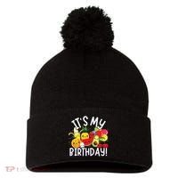 Hey Bear Its My Birthday Birthday Boy Girl Pom Pom 12in Knit Beanie thumb 0