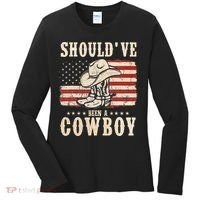 Hat Boots I Should Have Been A Cowboy Women's Long Sleeve Shirt thumb 0