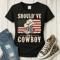 Hat Boots I Should Have Been A Cowboy Women's T-Shirt thumb 3