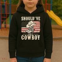 Hat Boots I Should Have Been A Cowboy Kids Hoodie thumb 3