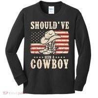 Hat Boots I Should Have Been A Cowboy Kids Long Sleeve Shirt thumb 0