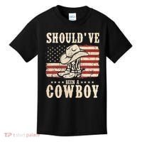 Hat Boots I Should Have Been A Cowboy Kids T-Shirt thumb 0