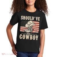 Hat Boots I Should Have Been A Cowboy Kids T-Shirt thumb 2